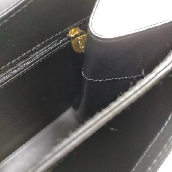 Cartier Hand Bag Black Leather 705-090325 - Picture 16 of 16